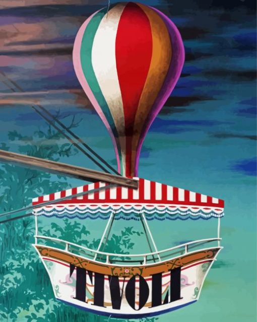 Tivoli Gardens Poster Paint By Numbers