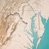 Topography Map Of The Chesapeake Bay Paint By Numbers