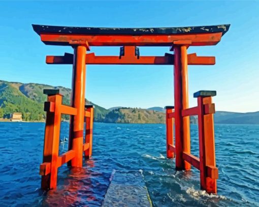 Torii Gate In Japan Paint By Numbers