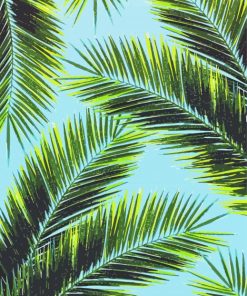 Tropical Palm Leaves Paint By Numbers