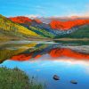 Vail Mountain Colorado Paint By Number