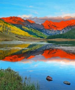 Vail Mountain Colorado Paint By Number