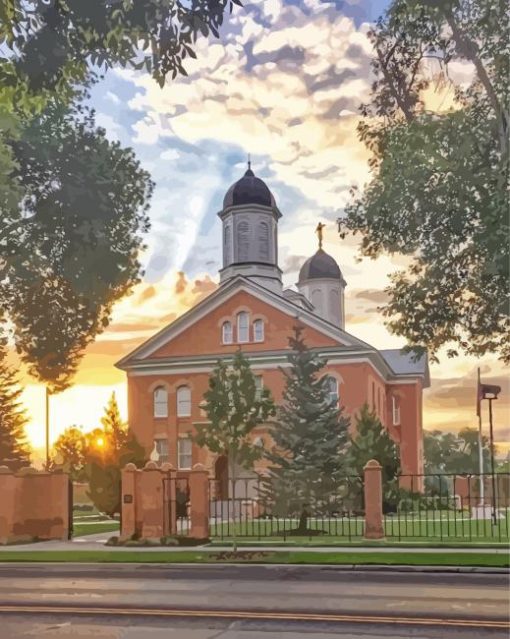 Vernal Temple Utah Paint By Numbers