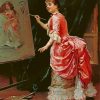 Victorian Girl Painter Paint By Numbers