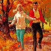 Vintage Autumn Couple Paint By Numbers