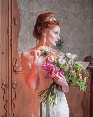 Vintage Wedding Bride Paint By Numbers
