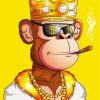 Wealthy Monkey Smoking Paint By Numbers