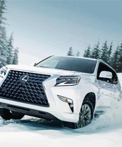 White Lexus Gx Paint By Numbers