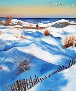 Winter Beach Art Paint By Numbers