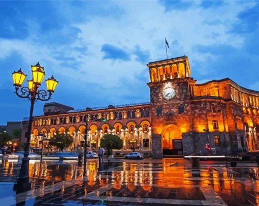 Yerevan Republic Square Paint By Numbers