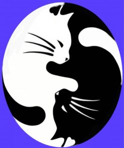 Yin And Yang Cats Paint By Numbers