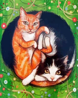 Yin Yang Cats Art Paint By Numbers