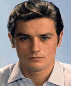 Young Alain Delon Paint By Numbers