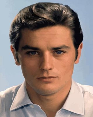 Young Alain Delon Paint By Numbers