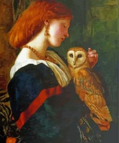 Young Girl With Owl Paint By Numbers