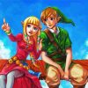 Zelda And Link Hero Paint By Numbers