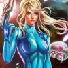 Zero Suit Samus Art Paint By Numbers