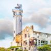 Abandoned Lighthouse In Alcatraz Island Paint By Numbers