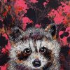 Abstract Baby Raccoon Paint By Numbers