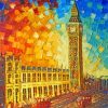 Abstract Big Ben Building Paint By Numbers