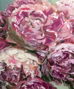 Abstract Pink Peach Peonies Paint By Numbers