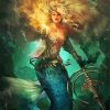 Abstract Blonde Mermaid Paint By Numbers