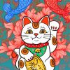 Adorable Chinese Lucky Cat Paint By Numbers