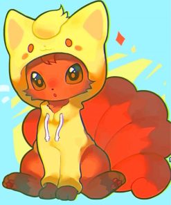 Adorable Vulpix Paint By Numbers