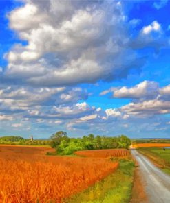 Aeshetic Cornfields Paint By Numbers