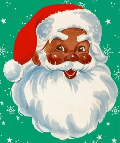 Aesthetic Black Santa Art Paint By Numbers