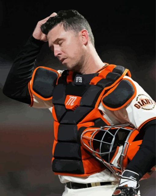 Aesthetic Buster Posey Player Paint By Numbers