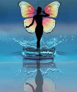 Aesthetic Butterfly On Water Paint By Numbers