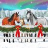 Aesthetic Christmas Horse Paint By Numbers