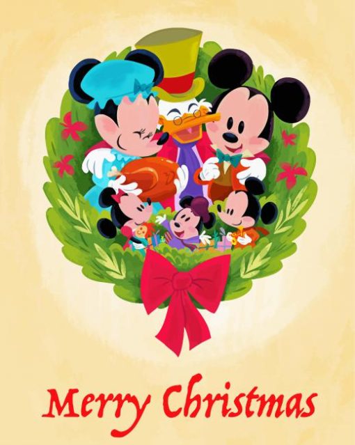 Aesthetic Disney Christmas Paint By Numbers