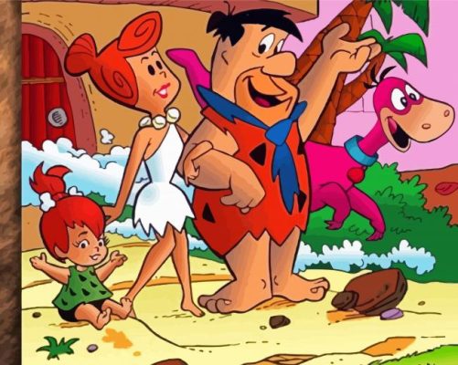 Aesthetic Flintstone Paint By Numbers