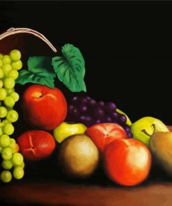 Aesthetic Fruits Basket Still Life Paint By Numbers