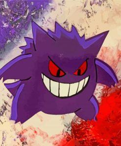 Aesthetic Gengar Paint By Numbers