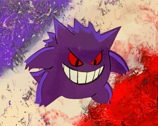 Aesthetic Gengar Paint By Numbers