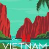 Aesthetic Halong Bay Illustration Paint By Numbers