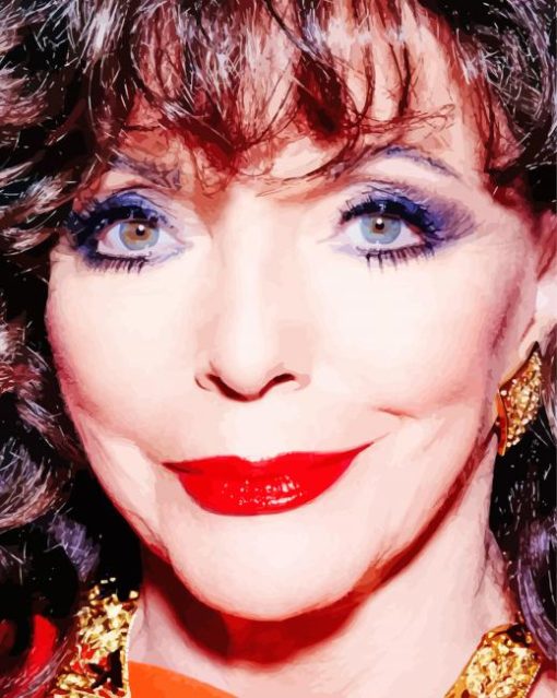 Aesthetic Joan Collins Paint By Numbers