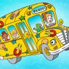 Aesthetic Magic School Bus Paint By Numbers