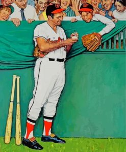 Aesthetic Norman Rockwell Baseball Paint By Numbers