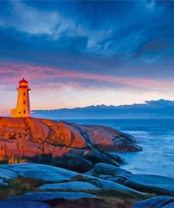 Aesthetic Nova Scotia Sunset Paint By Numbers