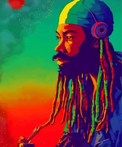 Aesthetic Rasta Man Art Paint By Numbers