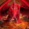 Aesthetic Red Dragon Paint By Numbers