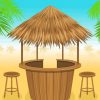 Aesthetic Tiki Hut Paint By Numbers