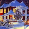 Aesthetic Traditional Christmas Night Paint By Numbers