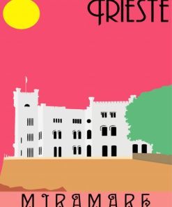 Aesthetic Trieste Poster Paint By Numbers