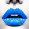 Aesthetic Blue Lips Paint By Numbers