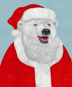 Aesthetic Christmas Polar Bear Paint By Numbers